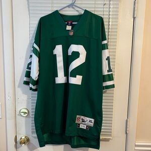 Joe Namath NY Jets Reebok Gridiron Classic Jersey Green Mens Size XL